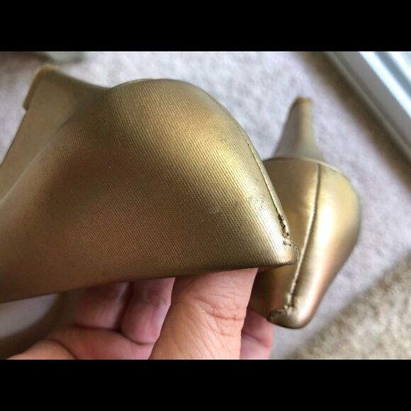 Cole Haan Gold Wedges 7M - Picture 8 of 16